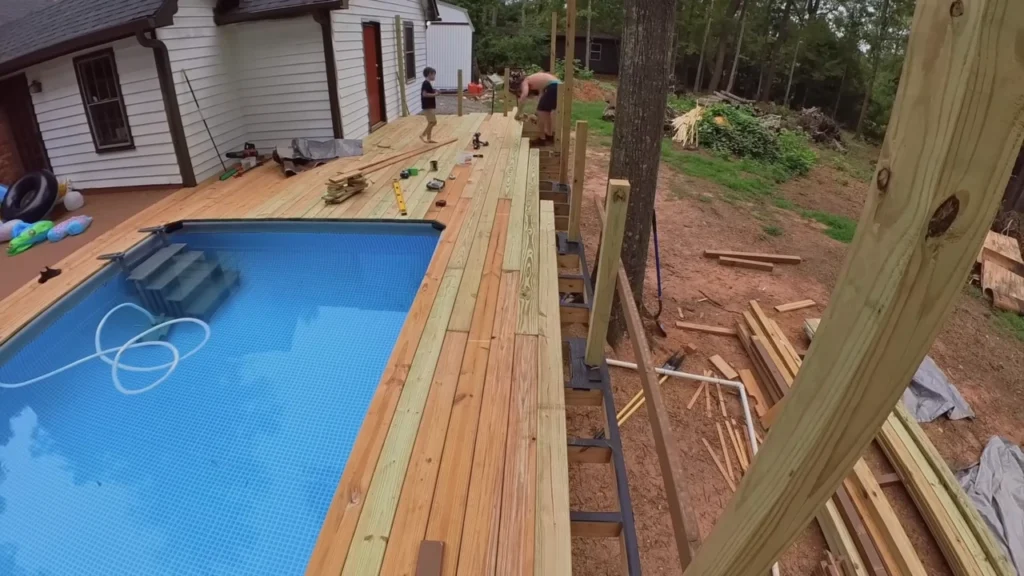 pool deck making image