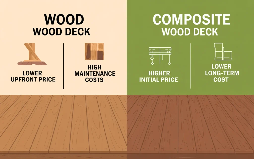 Composite vs Wood Decks – Cost Comparison